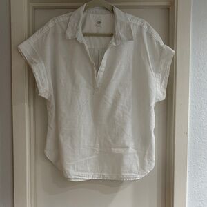 GAP White Button Down Women's Shirt